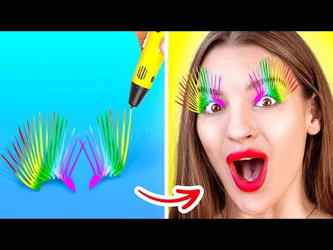 DIY BEAUTY HACKS AND MAKE UP IDEAS || Amazing Girly Tricks And Makeup Tips by 123 Go! Series