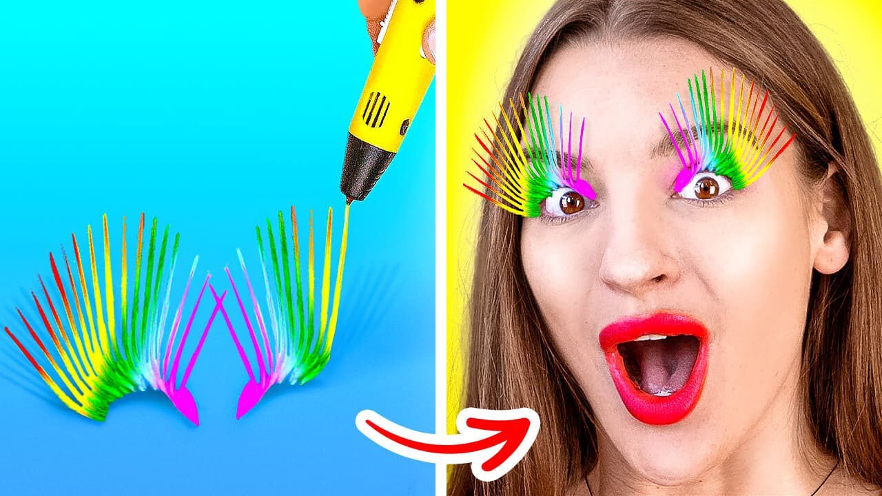 DIY BEAUTY HACKS AND MAKE UP IDEAS || Amazing Girly Tricks And Makeup Tips by 123 Go! Series