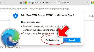 How to Add VPN in edge on PC