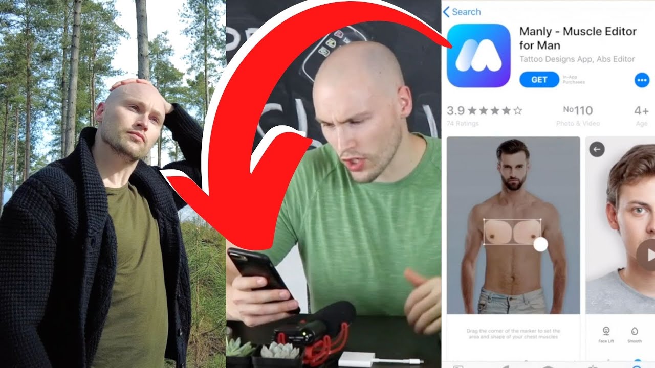 Add Hair to Bald Picture App for Android and iOS