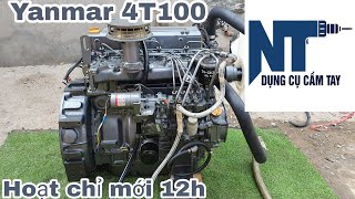 Động cơ Yanmar 4T100 mới trên 95% | Hoạt động chỉ có 12h | LH 0914711438 | Ngày 9/02/2023