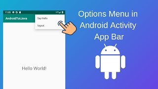 How to Implement menu in Android Activity with Options Menu screenshot 2