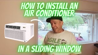 How To Install An Air Conditioner in a Sliding Window - Agile Remodeling Handyman - Kenmore, WA