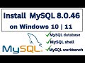 How to install MySQL 8.0.46 Server and Workbench latest version on Windows  7 | 10 | 11 in 2025
