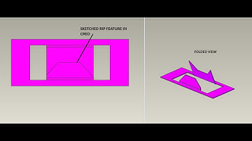 How to use SKETCHED RIP!  Sheetmetal tutorial-010 in Creo Parametric