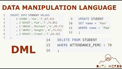 Data Manipulation Language
