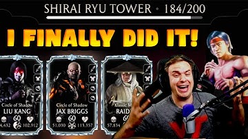 MK Mobile. I Destroyed Battle 184 in Fatal Shirai Ryu Tower. Just to Get Stuck in Battle 185...