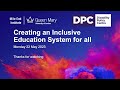 Creating an inclusive education system for all