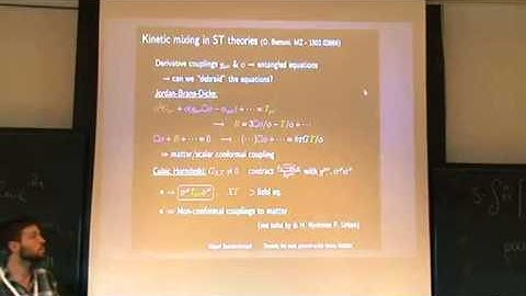 Miguel Zumalacarregui - Towards the most general scalar tensor theories of gravity
