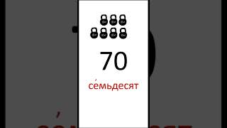 Count by 10s in Russian / десятки на русском языке