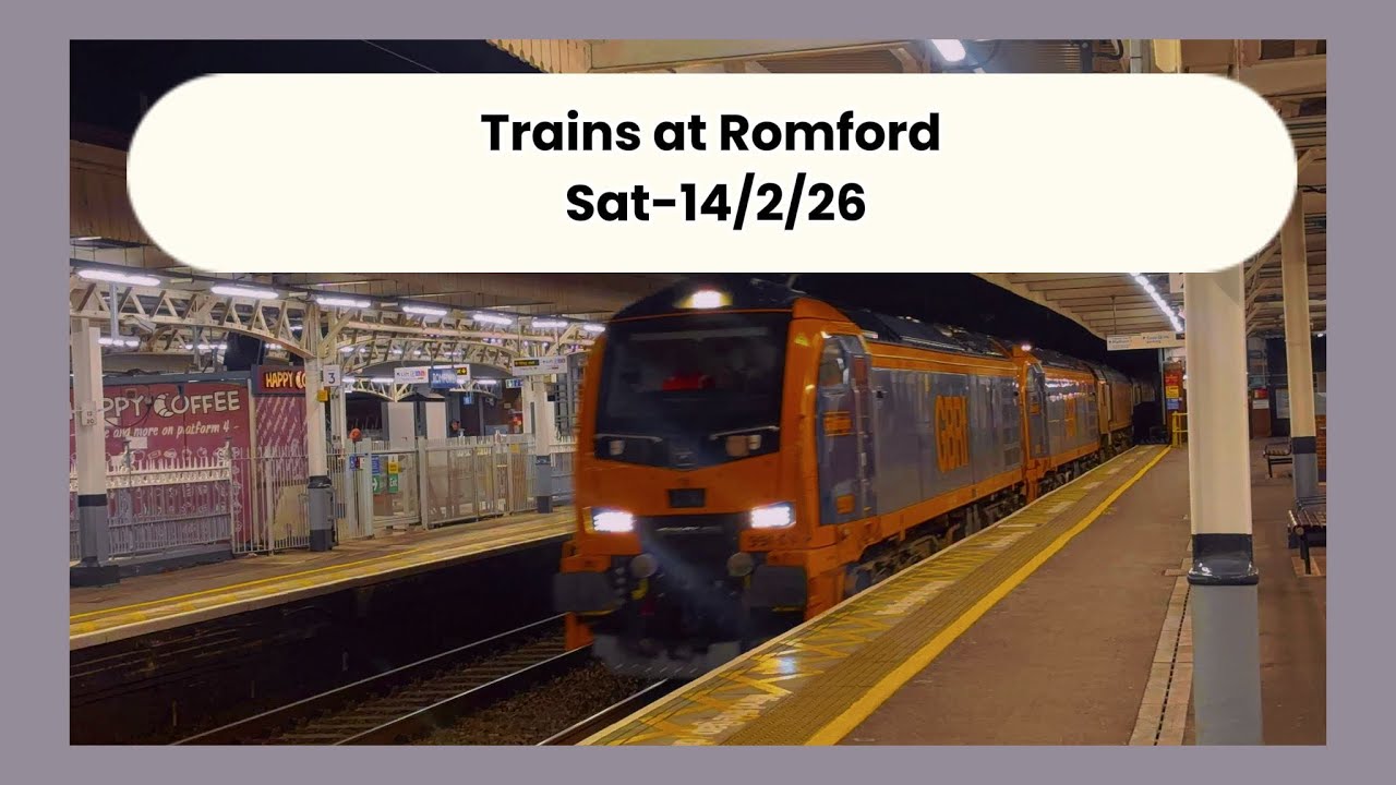 Trains at Romford 14/2/26