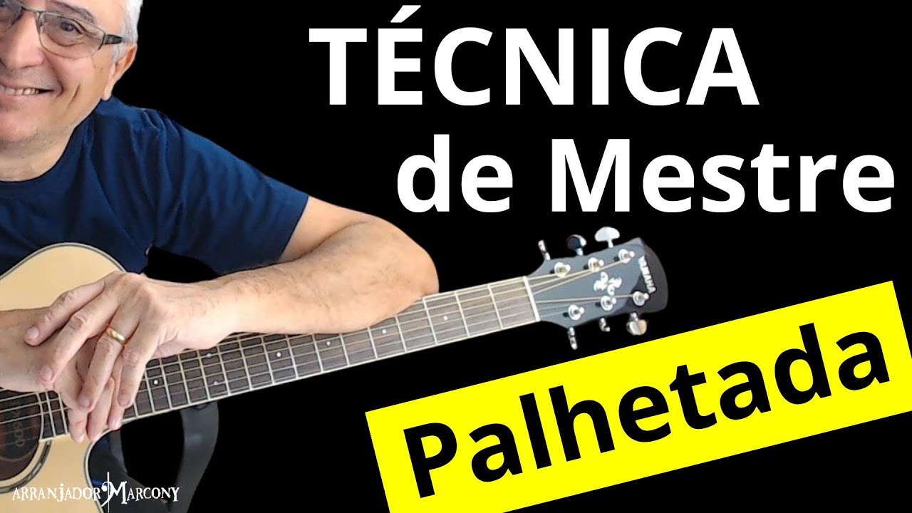 Marcony Como Dedilhar no Violão de Aço USANDO A PALHETA Técnica Profissional ...
