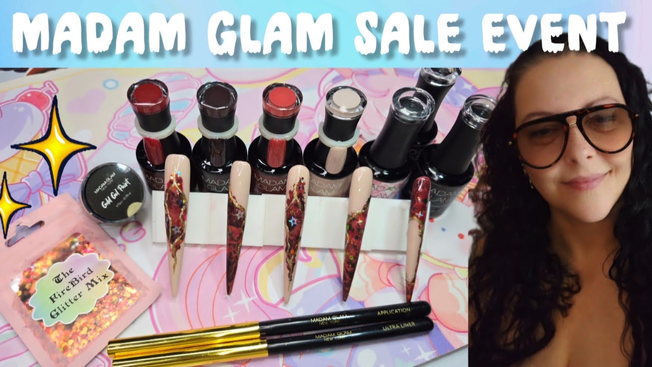 •☆Гель для ногтей с блестками ✨️ Без неровностей! Используем продукцию Madam Glam | Рождественска...