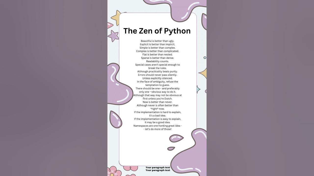 Zen of Python Explained | Python Coding Facts | Tutorials in Depth # ...