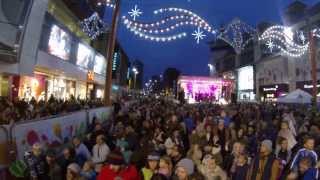 CHRISTMAS LIGHT SWITCH ON IN LEICESTER CITY CENTRE 2013