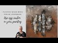 Texture in your painting with egg carton