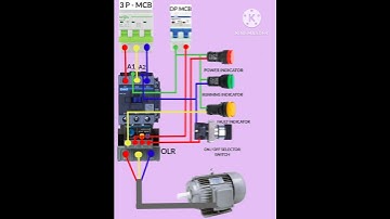 DOL starter Wiring Diagram || DOL starter control Wiring ||#shorts #dolstarter #electrical #trending