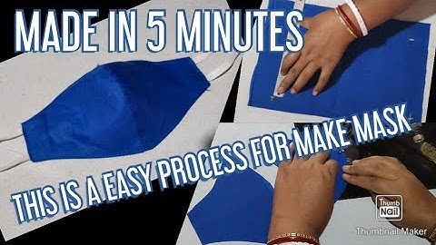 😷Very easy face mask sewing tutorial - 😷how to make face mask at home - fast and easy😷