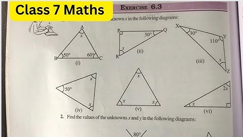 Class 7 Maths - Chapter 6 - Triangle and It’s Properties - Exercise 6.3 - Q.1 & 2 - New book