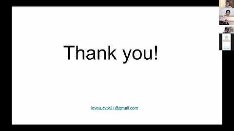 Closing remark by Linchao Zhu at CVPR