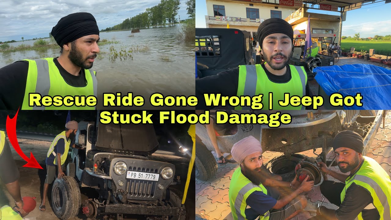 Jeep Flood Ch Fasan Krke Kharab Hogi😰 - Panga Pe Gya Good And Bad News💔 - Dekho Ahe Gaal Zrur Dseo🙏