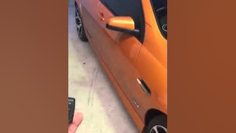 Remote Start Holden Commodore VE from Factory Key