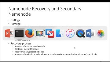 HDFS - Namenode Recovery (role of editlogs, fsimage and secondary namenode)