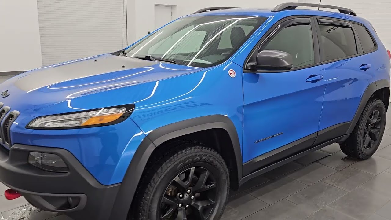 2017 JEEP CHEROKEE TRAILHAWK L PLUS HYDRO BLUE METALLIC 4K ОБЗОР 26T19A ПРОДАНО!