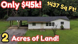Get Away From it All with This Home on TWO ACRES of Land for Only $45k!! 1437 Sq Ft!