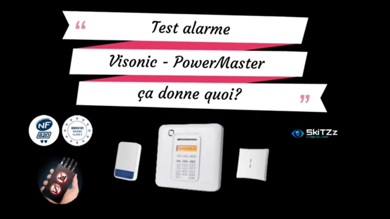 alarme visonic powermaster et brouilleur d'onde résultat étonnant et — free download