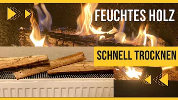 Wie bekomme ich Holz schnell trocknen?