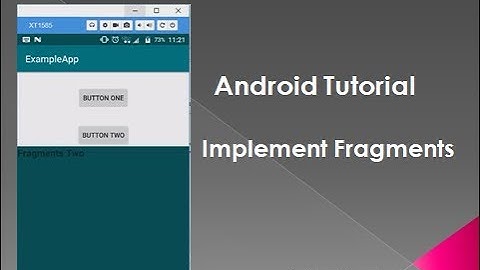 Create Fragments - Ui widgets #  25  | Fragments | android tutorial