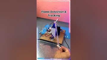 💥😱 real-time demonstration of an automatic flame detection and tracking system #firedetection