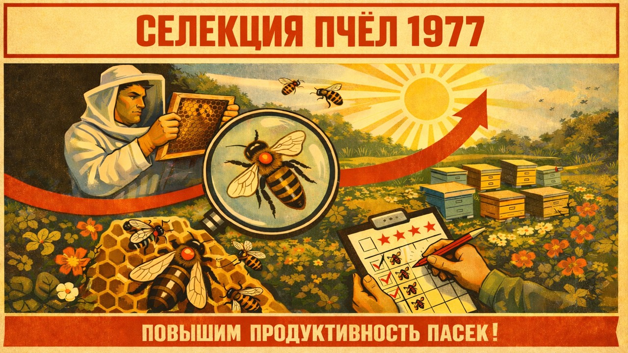 Фильм про селекцию пчёл 1977 год.