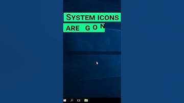 How to fix the problem with disappearing desktop icons #shorts #short #shortvideo #shortsvideo