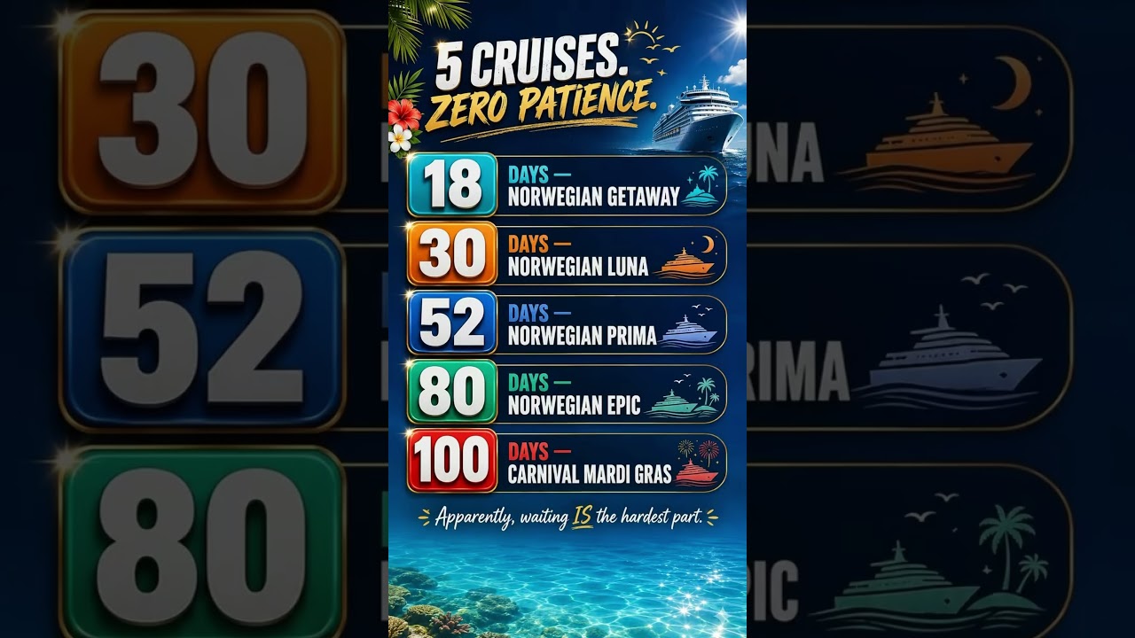 It’s about to go down. Let the cruising begin.