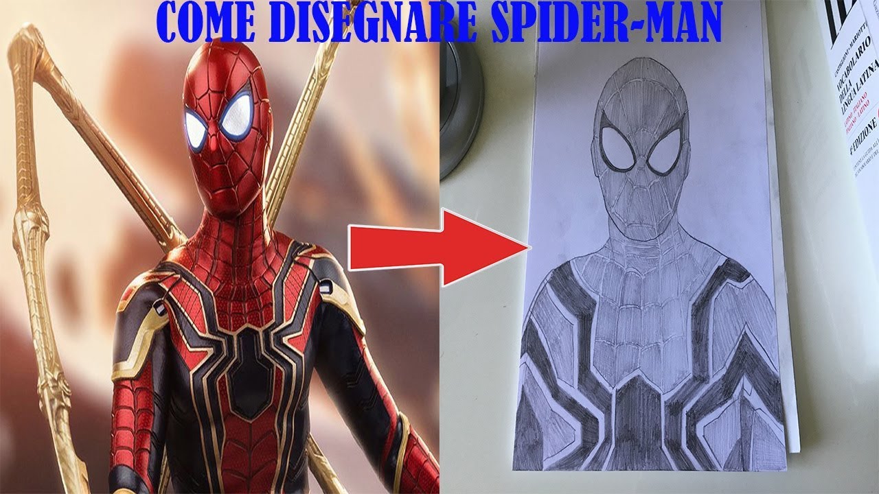 Come Disegnare Spider Man Avengers Infinity War Youtube