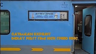 Onboard Indias Fastest Train ,12050 Delhi Hazrat Nizamuddin-Agra Cantt Gatimaan Express 160 Kmhr