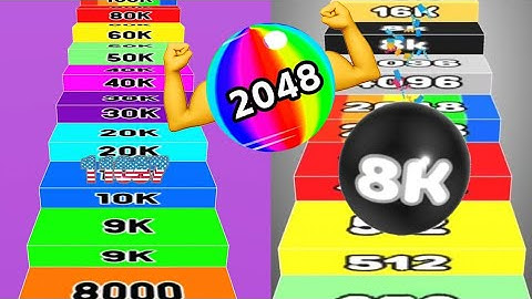 Ball Run 2048 vs Number Ball 3D Merge Games vs Number Run Race 3 in one Gameplay #ballgamezone