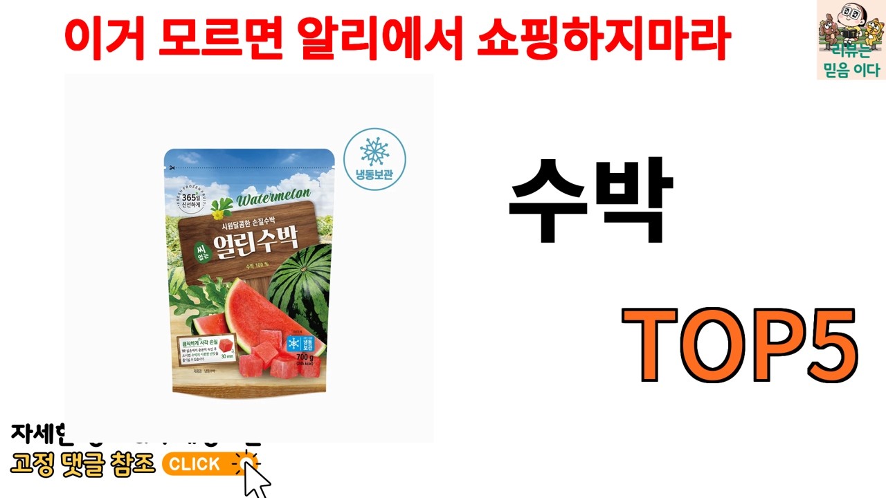 수박 추천]ㅣ수박 다들 비밀로 하는 알리 꿀템 TOP 5