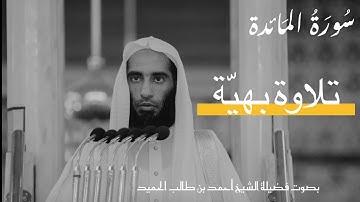 سورة المائدة بتلاوة هادئة ومهيبة | صوت يُشعر بالخضوع - الشيخ أحمد بن طالب