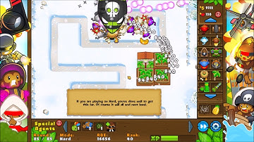 BTD5 Steam - Snowy Backyard - Hard Mode (NLL)