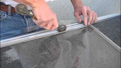 How-to Install Clear Plastic In Screen Frame - Part 2