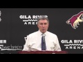 11/12/16: Dave Tippett Q&A