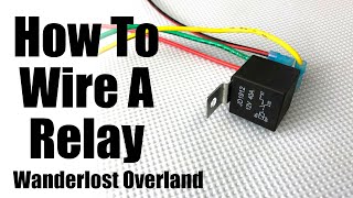 how to wire an automotive relay switch, with diagram, 4 pin