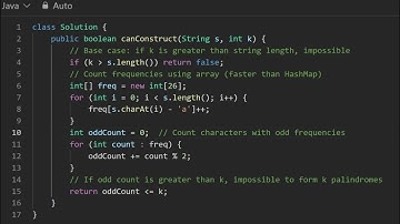 1400 Construct K Palindrome Strings