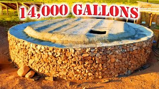 THIS Cost $2500 | Total Cost And Materials For Our Earthbag Rainwater Harvesting Cistern