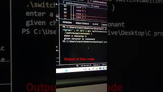 check given character is vowel or consonant using switch case in c programming language #coding