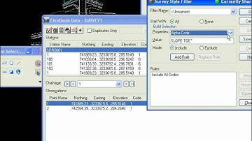 FC InRoads 8 9 Creating Survey Filters