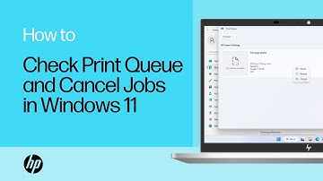 How to check the print queue and cancel print jobs in Windows 11 | HP printers | HP Support